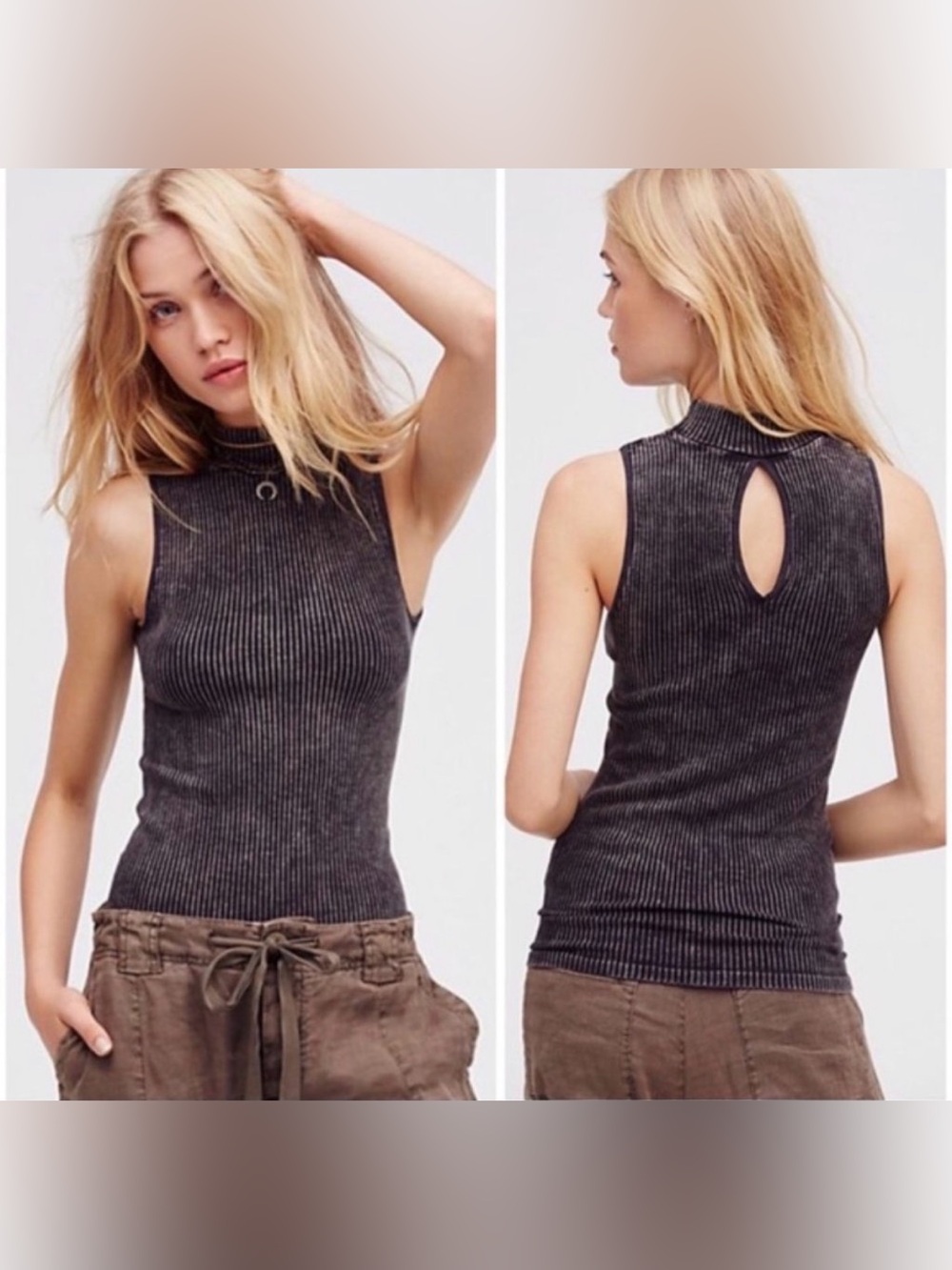 Free People No Looking Back Washed Cami XS/S